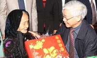 TBT Nguyễn Phú Trọng chúc Tết Đảng bộ, chính quyền, nhân dân tỉnh Quảng Nam