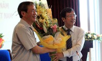 Trưởng ban Tuyên giáo Trung ương Đinh Thế Huynh chúc mừng ngày báo chí cách mạng Việt Nam