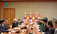 Tổng Bí thư Nguyễn Phú Trọng hội đàm với Tổng thống Hàn Quốc