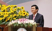 Chủ tịch nước Trương Tấn Sang phát biểu chào mừng IPU 132