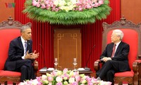 Tổng Bí thư Nguyễn Phú Trọng tiếp Tổng thống Barack Obama