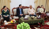 Chủ tịch nước Trần Đại Quang kết thúc chuyến thăm cấp Nhà nước tới CHDCND Lào