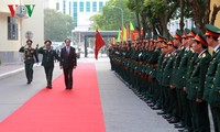 Chủ tịch nước Trần Đại Quang dự lễ kỷ niệm 50 năm ngày truyền thống Học viện Kỹ thuật Quân sự