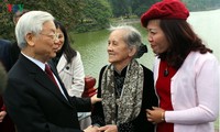 Tổng Bí thư Nguyễn Phú Trọng thăm, chúc Tết Đảng bộ, chính quyền, nhân dân thành phố Hà Nội