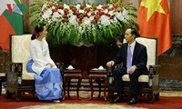Chủ tịch nước tiếp Cố vấn Nhà nước Myanmar Aung San Suu Kyi