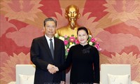 Chủ tịch Quốc hội Nguyễn Thị Kim Ngân tiếp Bí thư Ủy ban Kiểm tra Kỷ luật Trung ương Đảng Cộng sản Trung Quốc Triệu Lạc Tế