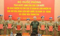 Thêm 7 sỹ quan Việt Nam đi làm nhiệm vụ gìn giữ hoà bình Liên Hợp quốc