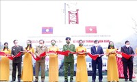 Bộ Công an Việt Nam bàn giao trụ sở công an bản đầu tiên cho Bộ Công an Lào 