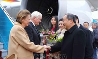 Tổng thống Đức đến Hà Nội, bắt đầu thăm cấp Nhà nước tới Việt Nam     