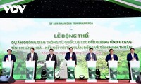 Chủ tịch Quốc hội dự Lễ động thổ dự án đường giao thông tại tỉnh Khánh Hòa