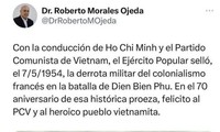 70 năm chiến thắng Điện Biên Phủ: Cuba chúc mừng Đảng và nhân dân Việt Nam