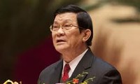 Chủ tịch nước Trương Tấn Sang dự Hội nghị biểu dương người có công tiêu biểu 