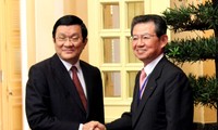 Chủ tịch nước Trương Tấn Sang tiếp đoàn hợp tác kinh tế vùng Kansai-Nhật bản