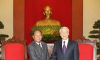 TBT Nguyễn Phú Trọng và CTN Trương Tấn Sang tiếp Chủ tịch Quốc hội Vương quốc Campuchia 