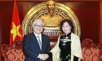 PCT Quốc hội Nguyễn Thị Kim Ngân tiếp Thượng Nghị sỹ Quốc hội Nhật Bản Keizo Takemi 