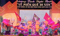 Chương trình nghệ thuật “Về miền quê di sản” chào mừng Lễ hội Đền Hùng  