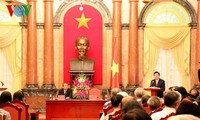 Chủ tịch nước Trương Tấn Sang gặp mặt cán bộ Tòa án qua các thời kỳ