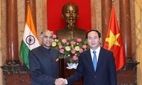 Chủ tịch nước Trần Đại Quang tiếp các vị Đại sứ trình quốc thư
