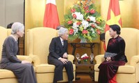 Chủ tịch Quốc hội Nguyễn Thị Kim Ngân hội kiến Nhà vua và Hoàng hậu Nhật Bản Akihito