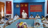 Chủ tịch UBTW Mặt trận Tổ quốc Việt Nam Nguyễn Thiện Nhân chúc tết Chôl chnăm thmây tỉnh Trà Vinh