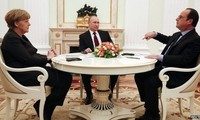 Meeting between leaders of Russia, France, Germany on Ukraine issue 