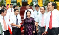 รองประธานประเทศเวียดนามNguyễn Thị Doanให้การต้อนรับคณะผู้แทนนักธุรกิจ๓ภาค