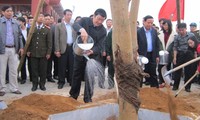 ประธานประเทศเปิดการรณรงค์ตรุษเต๊ตปลูกต้นไม้ที่จังหวัดแทงฮว้า