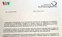 องค์การยูเนสโกและองค์การประเทศที่ใช้ภาษาฝรั่งเศสแสดงความกังวลต่อสถานการณ์ในทะเลตะวันออก