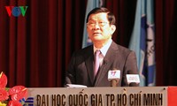 ประธานประเทศเวียดนามเข้าร่วมพิธีฉลองครบรอบ๒๐ปีการก่อตั้งมหาวิทยาลัยแห่งชาตินครโฮจิมินห์