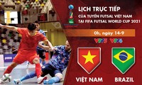 Сборная Вьетнама по футзалу встретится со сборной Бразилии в финальной стадии Чемпионата мира 2021