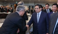Премьер-министр Фам Минь Тинь провел встречу с ведущими корпорациями и предприятиями Японии в области микрочипов и полупроводников