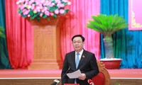 Председатель Национального собрания Вьетнама Выонг Динь Хюэ провел деловую встречу с руководителями провинции Биньдинь.