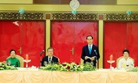 Chủ tịch nước Trần Đại Quang chủ trì tiệc chiêu đãi Tổng thống Hàn Quốc Moon Jae-in 