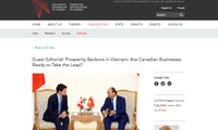 Xu thế tăng cường quan hệ Canada-Việt Nam mở ra cơ hội hợp tác lớn