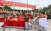 Truy điệu và an táng 25 hài cốt liệt sỹ quân tình nguyện Việt Nam hy sinh tại Lào