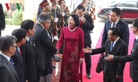 Phó Chủ tịch nước Đặng Thị Ngọc Thịnh tiếp Chủ tịch Hội hữu nghị Lào - Việt Nam