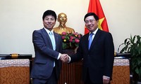 Phó Thủ tướng, Bộ trưởng Ngoại giao Phạm Bình Minh tiếp Quốc vụ khanh Bộ Ngoại giao Nhật Bản