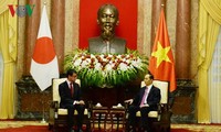 Chủ tịch nước Trần Đại Quang tiếp Bộ trưởng Ngoại giao Nhật Bản Taro Cono