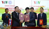 Đài TNVN và Đài Phát thanh quốc gia Lào ký thỏa thuận hợp tác