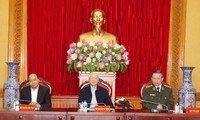 Tổng Bí thư, Chủ tịch nước Nguyễn Phú Trọng dự Hội nghị Thường vụ Đảng ủy Công an Trung ương