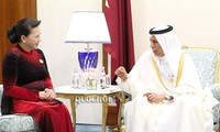 Chủ tịch Quốc hội Nguyễn Thị Kim Ngân hội kiến Chủ tịch Hội đồng Shura (Nghị viện) Qatar