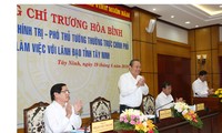 Phó Thủ tướng Trương Hòa Bình thăm, làm việc với lãnh đạo tỉnh Tây Ninh