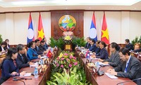 Chủ tịch Quốc hội Nguyễn Thị Kim Ngân hội đàm với Chủ tịch Quốc hội Lào Pany Yathotu