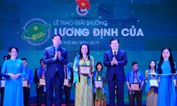 Tuyên dương 34 thanh niên nông thôn xuất sắc nhận Giải thưởng Lương Định Của  2019