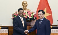 Phó Thủ tướng Phạm Bình Minh tiếp Đại sứ Sri Lanka