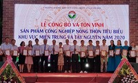 Tôn vinh và trao chứng nhận cho 100 sản phẩm công nghiệp nông thôn tiêu biểu khu vực miền Trung-Tây Nguyên