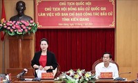 Chủ tịch Quốc hội Nguyễn Thị Kim Ngân làm việc với Ban chỉ đạo công tác bầu cử tỉnh Kiên Giang