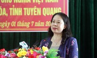 Phó Chủ tịch nước Võ Thị Ánh Xuân thăm, làm việc tại Tuyên Quang