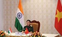 Điện đàm trực tuyến Bộ trưởng Bộ Quốc phòng Việt Nam - Ấn Độ