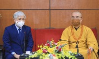 Chủ tịch Ủy ban Trung ương MTTQ Việt Nam Đỗ Văn Chiến thăm, chúc mừng Giáo hội Phật giáo Việt Nam